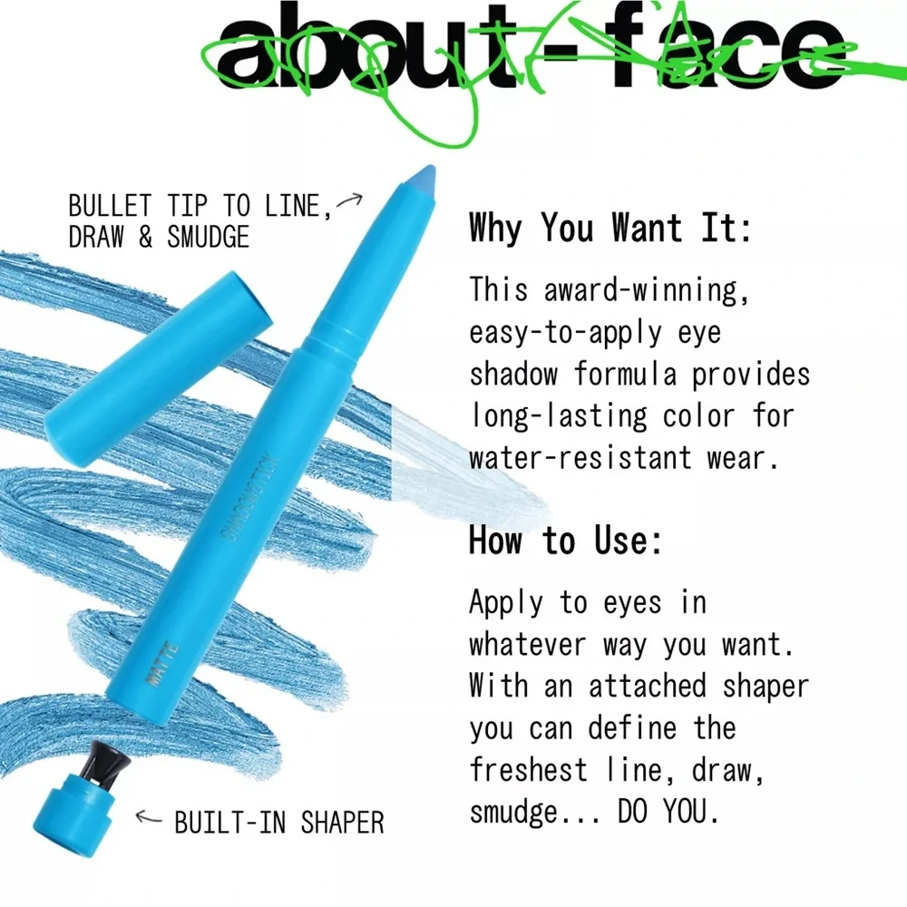 About-Face Creature Shadowstick Matte Eyeshadow Stick